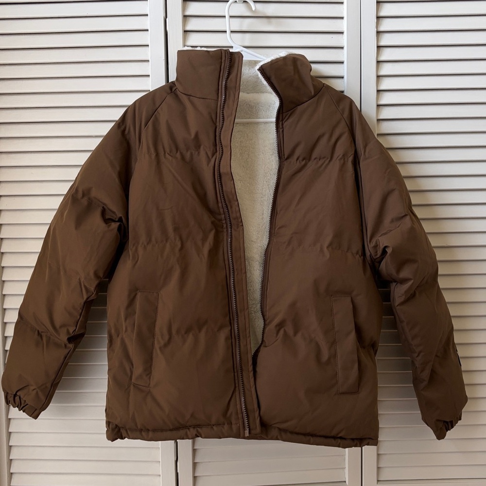 Brown Puffer Jacket - never been worn